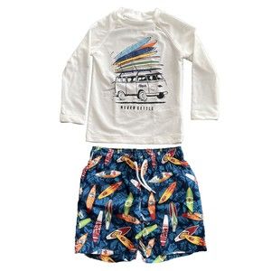 Tony Hawk Boys 3T Rash Guard Set. Quick Dry Swim Shirt And Shorts. NWOT